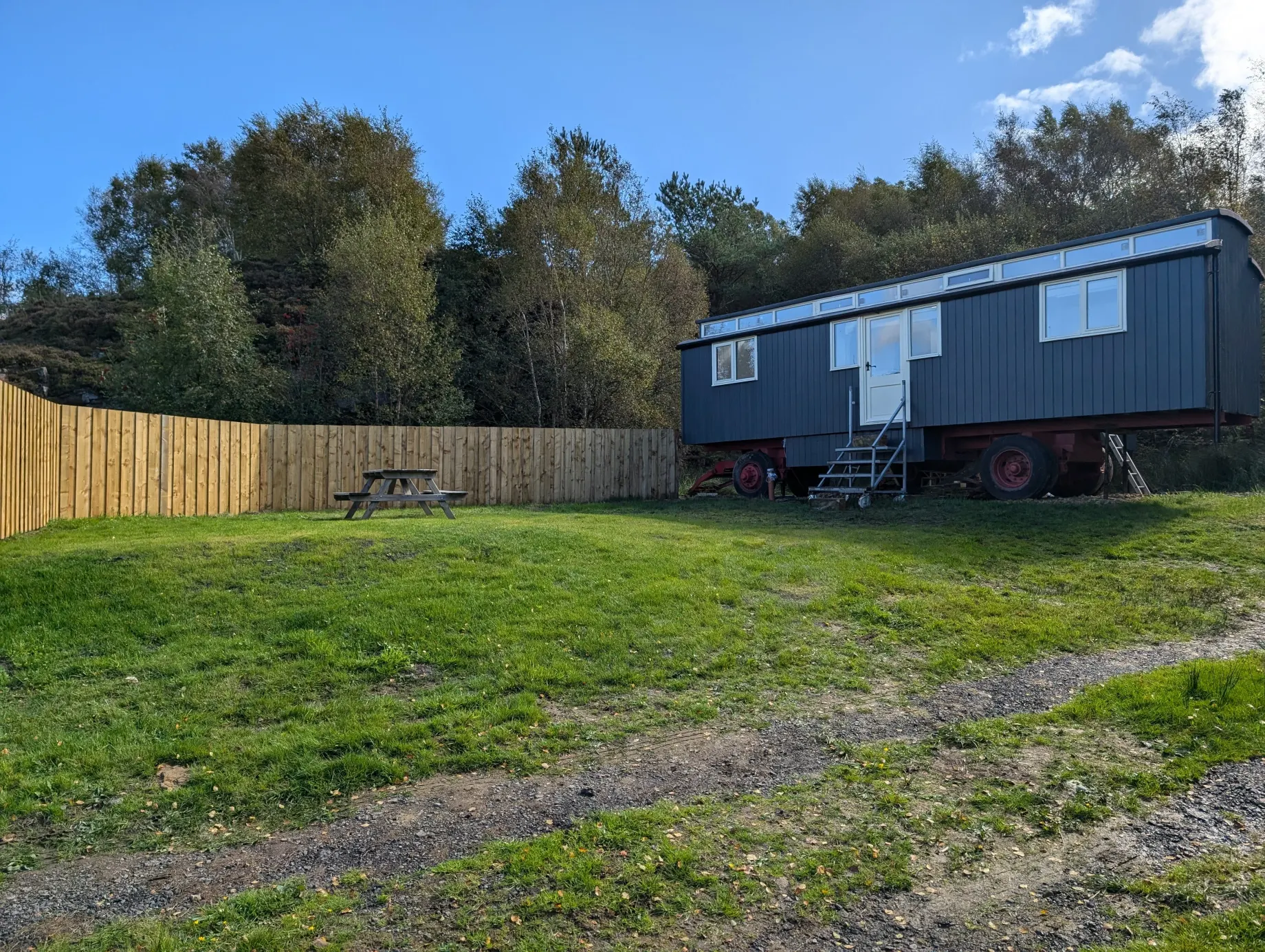 River Rede Glamping guest space