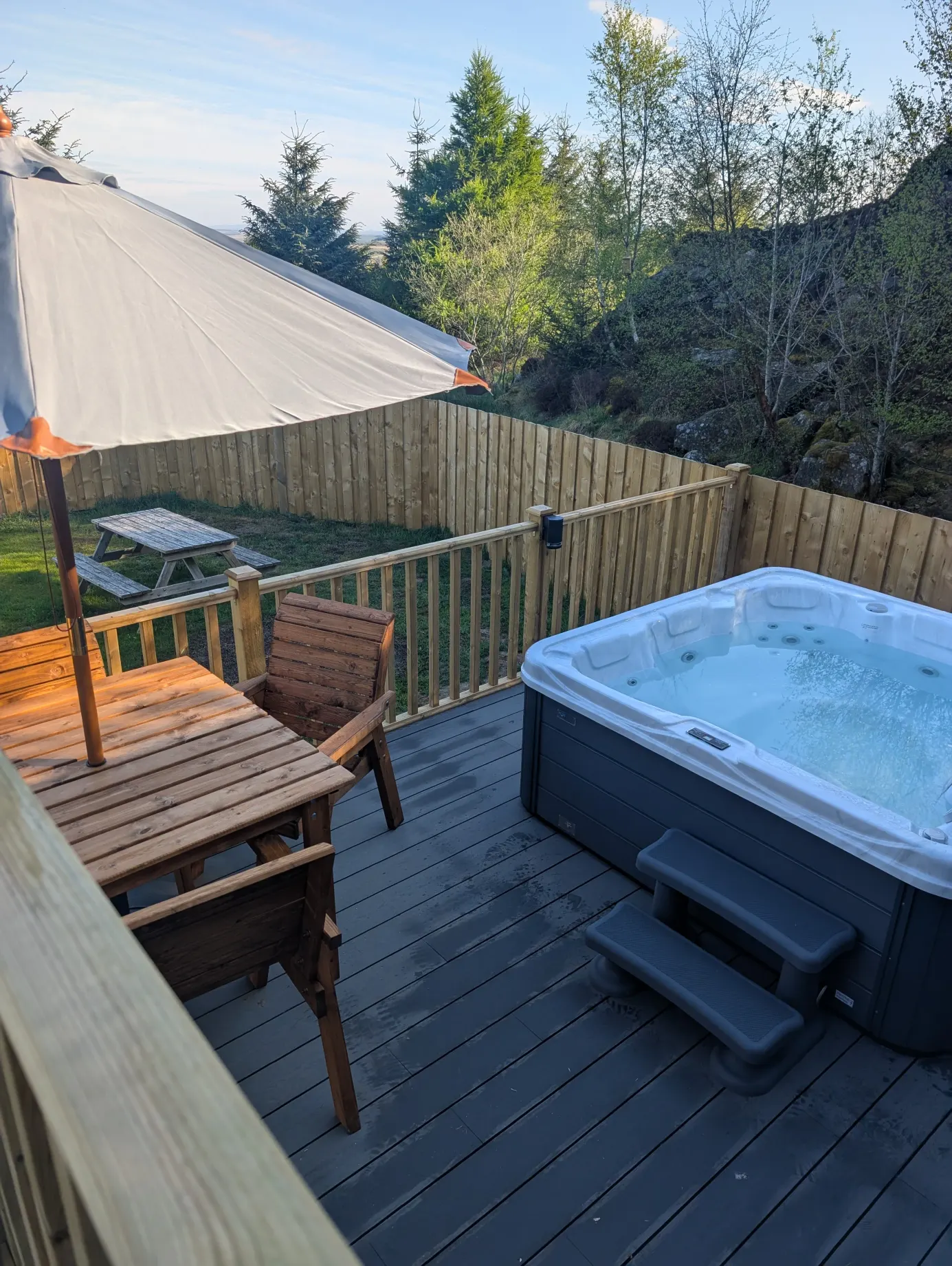 River Rede Glamping campsite detail