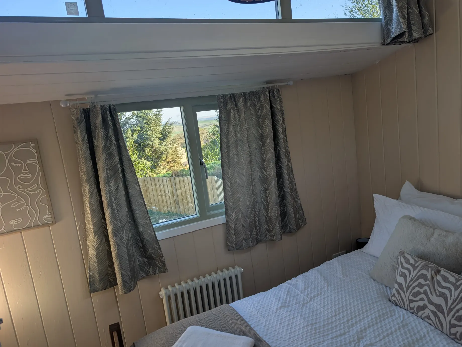 River Rede Glamping countryside view